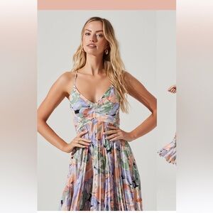 Floral Multicolor Spaghetti Strap Dress